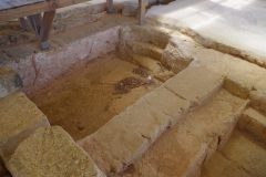 Pools from the frigidarium of the domus bathing complex.