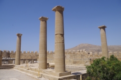 Western wing of the stoa on the lower terrace.