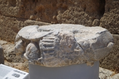 Remains of the trophy monument on the lower terrace.