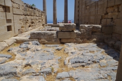 Interior of the Temple of Athena Lindia from the south.