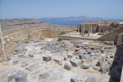 Area leading down from the upper terrace.