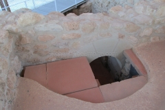 Praefurnium and caldarium of the bathing complex at the Baños de La Reina .