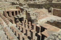 Heated rooms of the Termas de la Muralla of Lucentum.