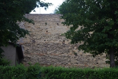 Terrace wall on the north side of  Rue Cleberg.