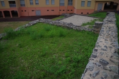 Remains of the house on the upper terrace of the Thermes Antiques de Lyon.