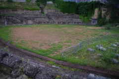 Amphithéâtre des Trois Gaules from the south.