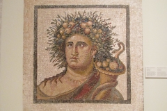 Mosaic of a genius of the year. Dated to the late 2nd century CE, from Aranjuez, Spain.