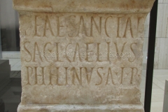 Altar dedicated to Ataecina Proserpina. Ataecina was a local deity that became associated with Proserpina during Romanisation. Dated to the 2nd century CE, from Augusta Emerita (Mérida).
