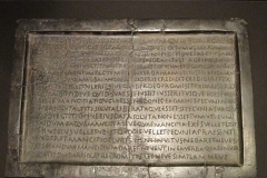 Bronze legal tablet describing the transfer of an asset as collateral for a debt and outlining the returning of that asset upon payment of the debt. Dated to the 1st century CE, from Bonanza, Spain.