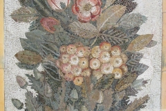 Floral mosaic. Dated to the 1st century CE, from Rome.