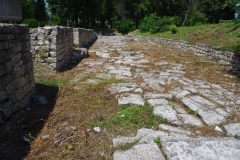 Eastern cardo around the Museum of Mosaics.