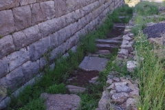 Remnants of the road running between the Theater Quarters and the theater.