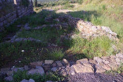 Byzantine constructions in the Theater Quarters.