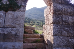 Stairway from the Theater Quarters to the theater.