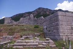 Fortifications around the Arcadian gate.