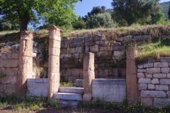 Niche along the back wall of the north stoa of the agora.