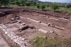 Portico area of  the Sanctuary of Isis and Serapis.