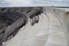 Cavea of the amphitheater.