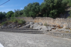 Area of the collecting basin behind the Holy Church of St. George.