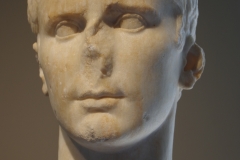 Bust of Octavian/Augustus dated to the second half of the 1st century BCE. Archaeological Museum of Nicopolis.