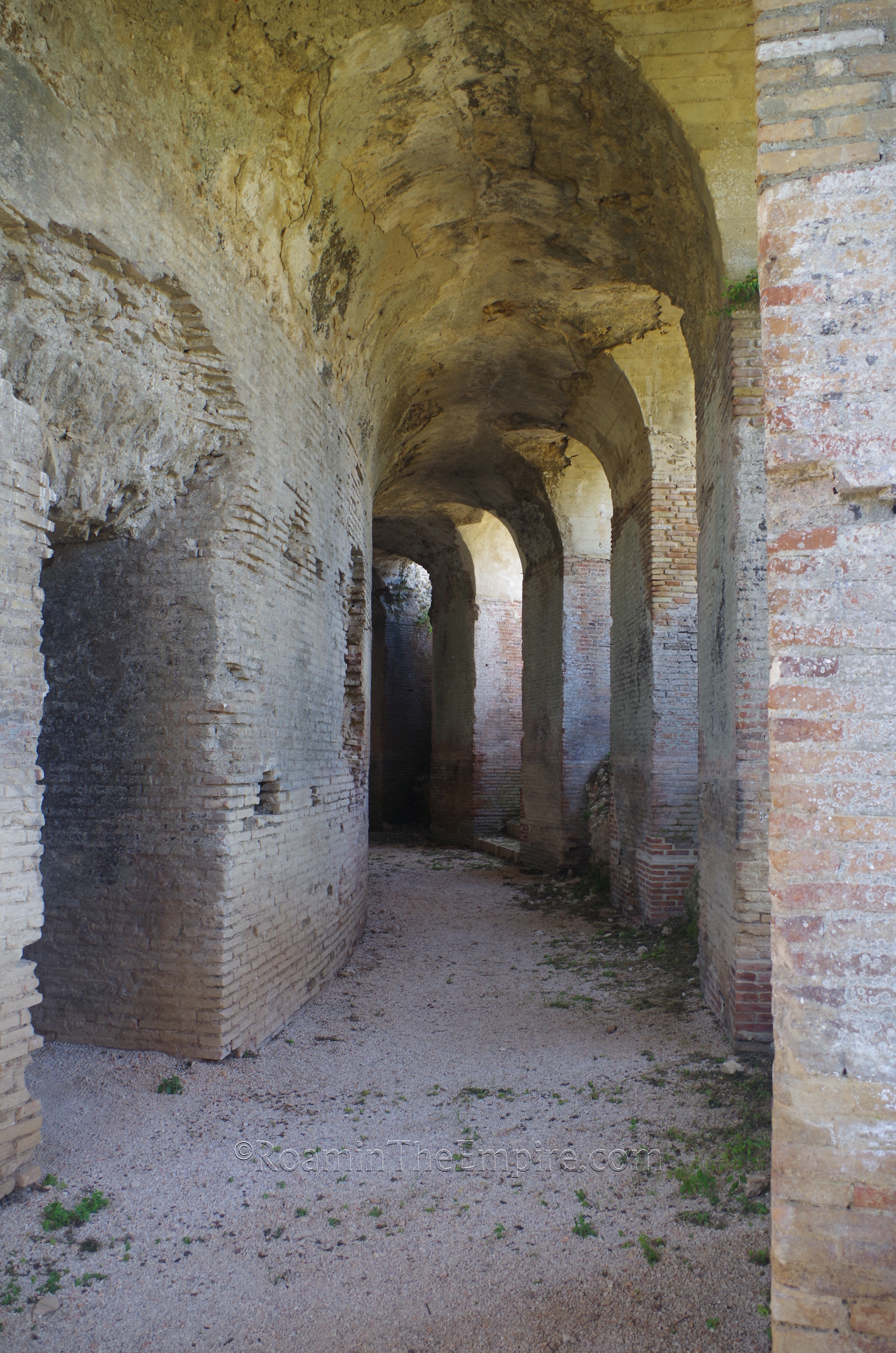 Main corridor around the odeon.