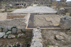 Frigidarium and mosaic corridor of the Terme Centrali.