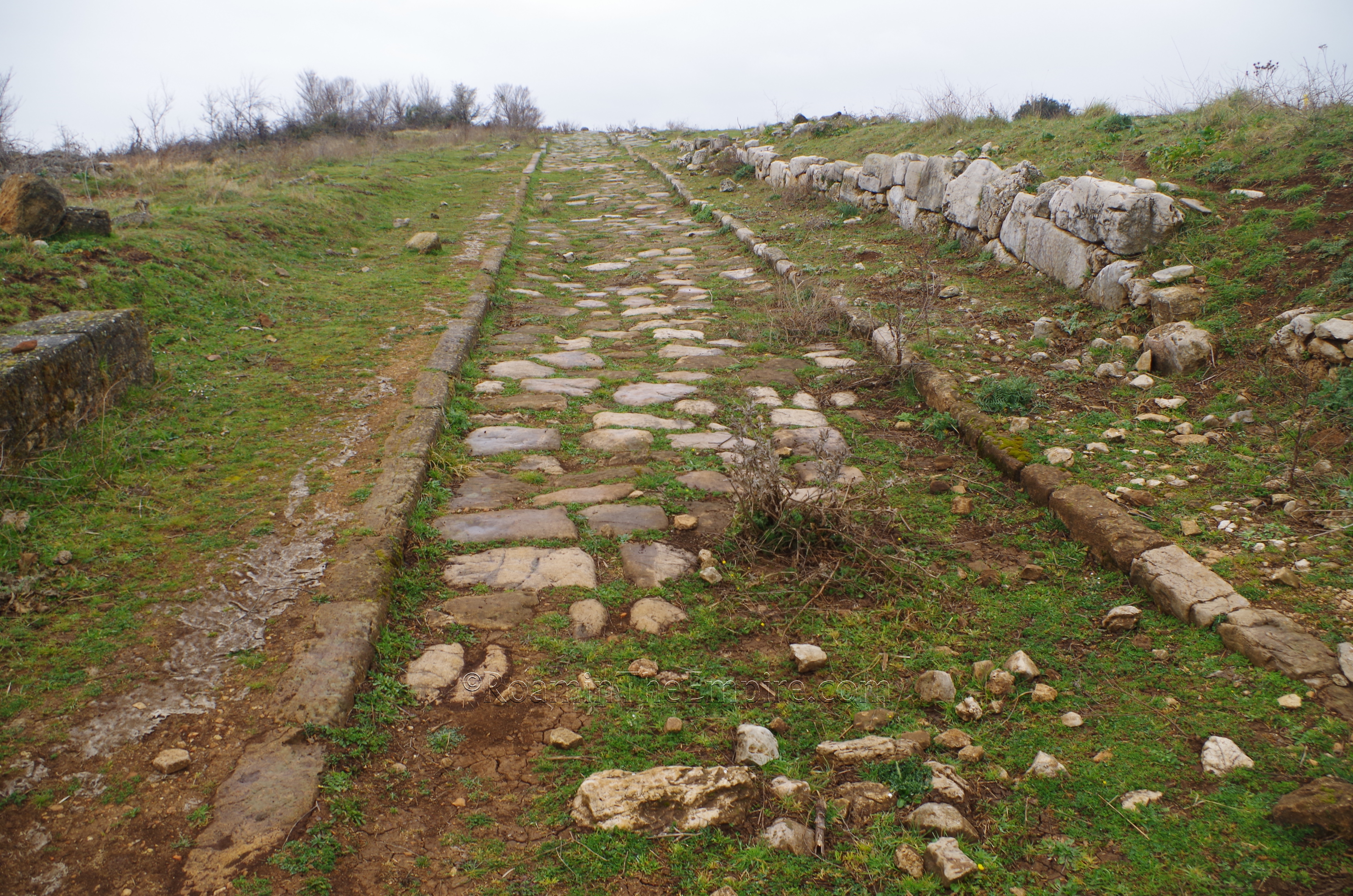 Road leading to the temple of Juno Lucina.