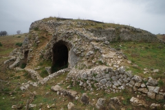 Service tunnel along the basin of the baths.