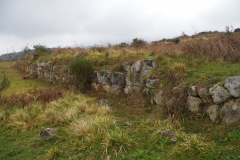 Retaining wall of the forum.