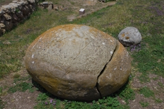 Omphalos stone at the Altare Monte d’Accoddi.
