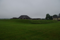 Earthen fortifications of the 'fortress'.