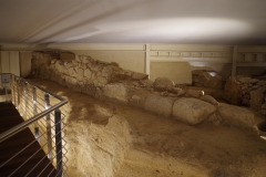 Wall from the ramp of the temple of Ceres in the Necropoli San Simplicio.