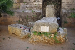 Segment of the Roman city walls under Chiesa di San Cataldo.