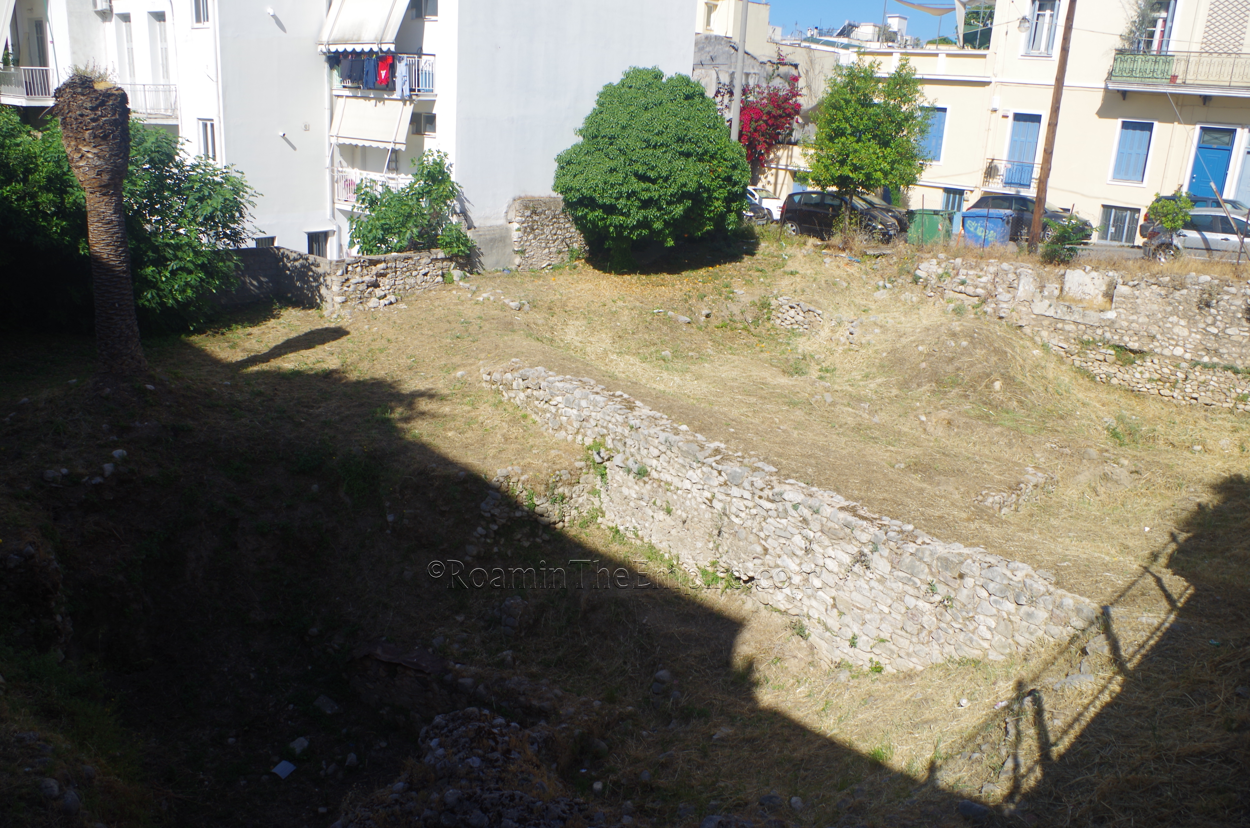 Excavated area adjacent to the odeon.