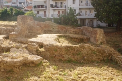 Bathing complex along Vasiliou Roufou, detail of the room with flooring.