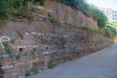 Retaining wall along Athanasiou Diakou.