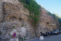 Retaining wall along Athanasiou Diakou.