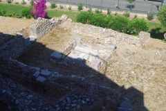 Atrium structure on the west side of the odeon.