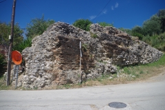 Aqueduct remains on north side of Artemidos from the westernmost section.