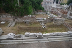 Central structure (library) on the north side of the forum.