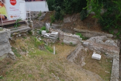 Tabernae in the western extent of the north side of the forum.