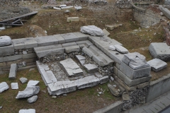 Northeast corner of the forum and forum portico.