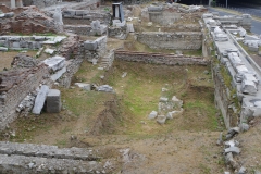 Area between tabernae and portico in the northern forum area.