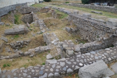 Structures on the east side of the cardo maximus in the eastern forum area.