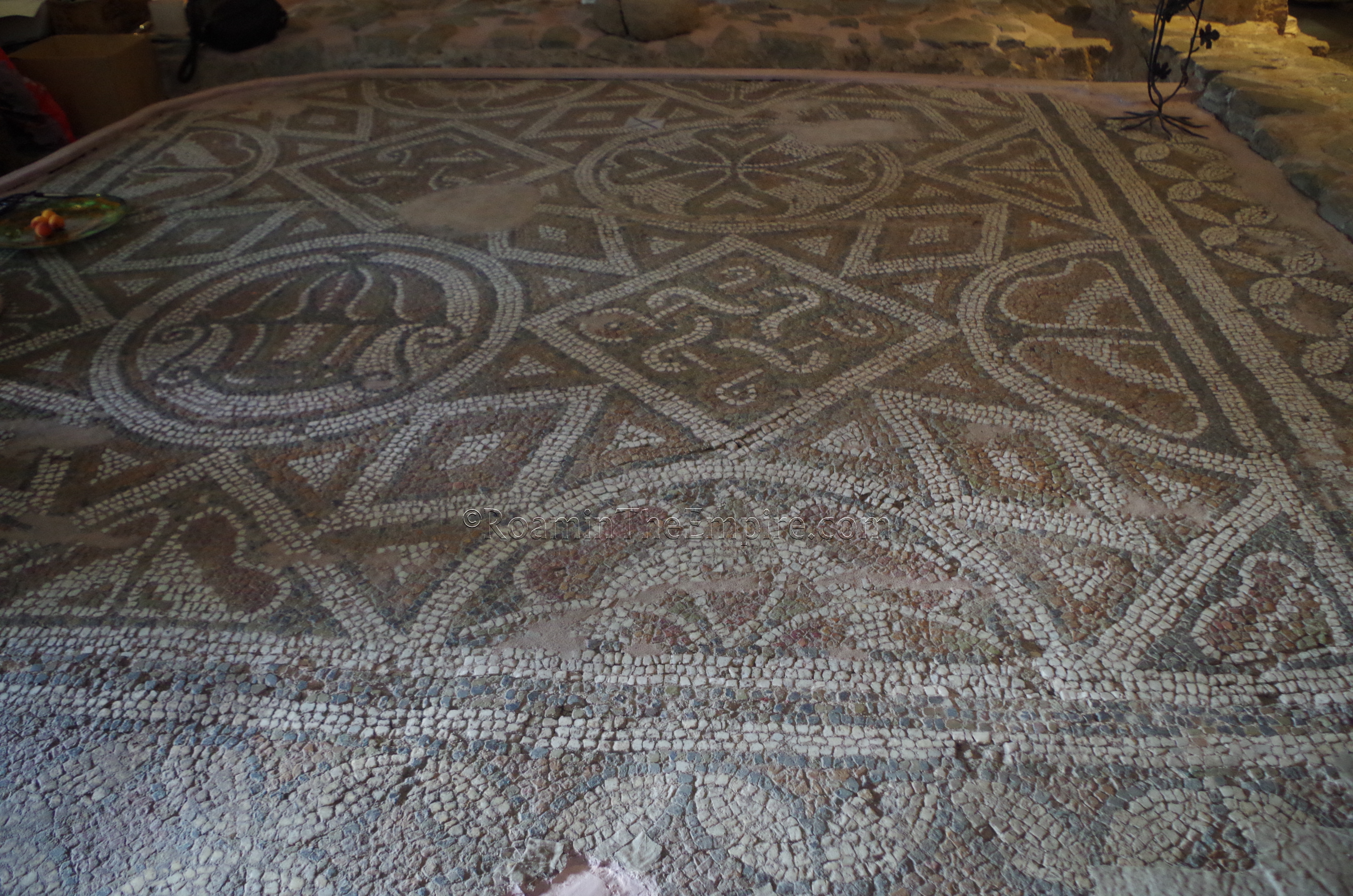Mosaic in the Domus Eirene.