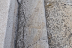 Individual inscription on theater cavea.