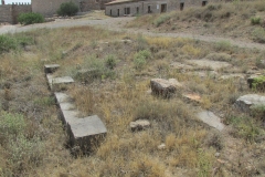 Building foundations in Plaza de San Fernando of the Castillo de Sagunto.