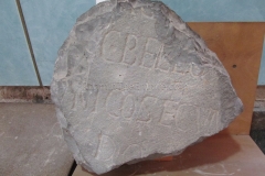 Fragment of the Publius Cornelius Scipio inscription noting the rebuilding of Saguntum. Housed in the Castillo de Sagunto lapidarium.