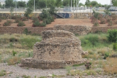 Remains of the bridge.