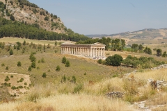 Doric temple from the slopes of Mount Barbaro.